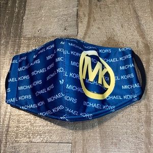 adult face mask blue and gold
